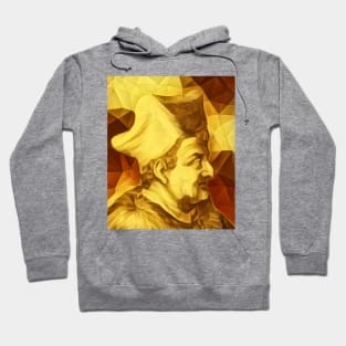 Lorenzo Valla Golden Portrait | Lorenzo Valla Artwork 9 Hoodie